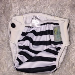 Gro Via Navy Stripe Swim Diaper Size 1 (10-19 lbs)